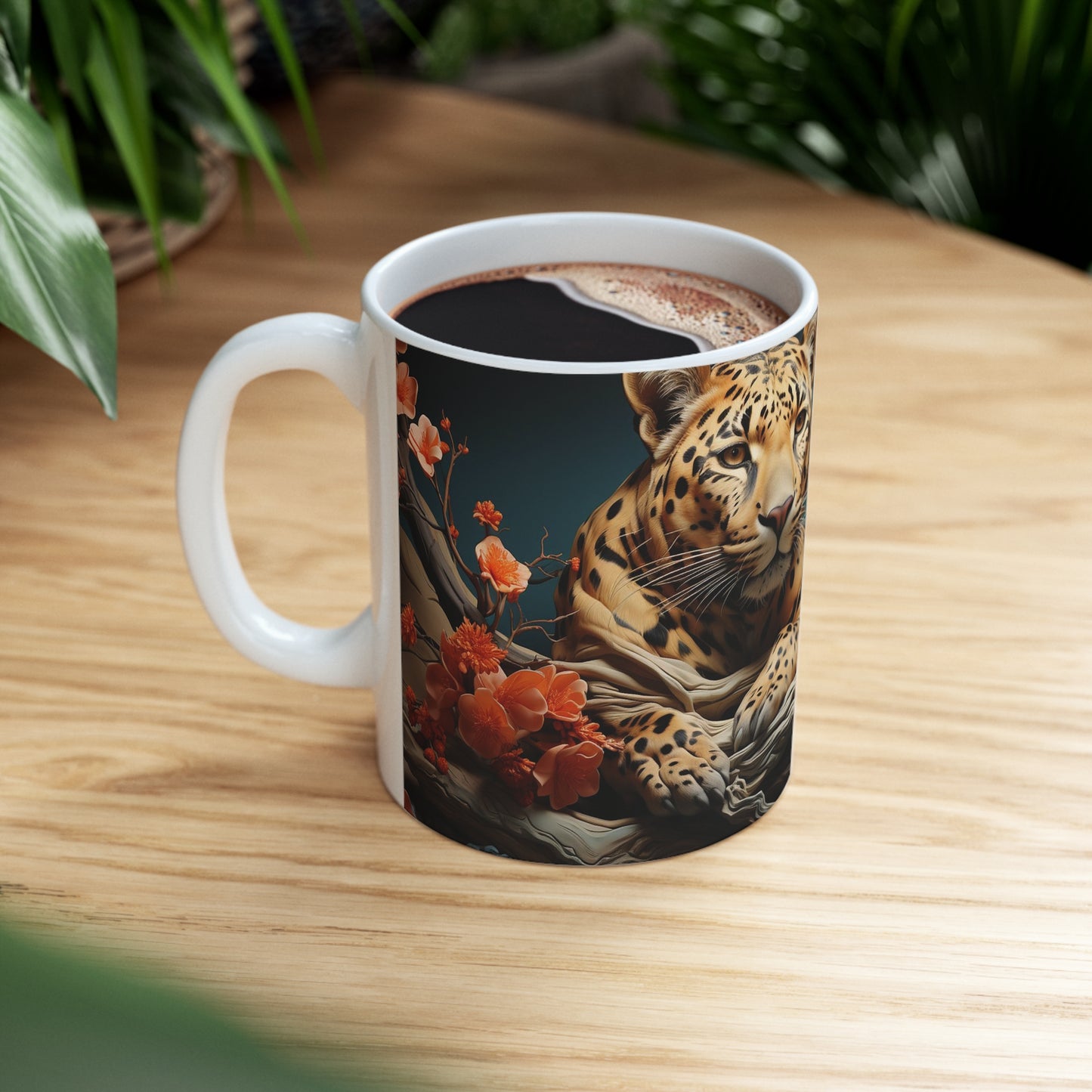 African animal-themed mug for enjoying your favourite coffee, tea, or hot drink of choice
