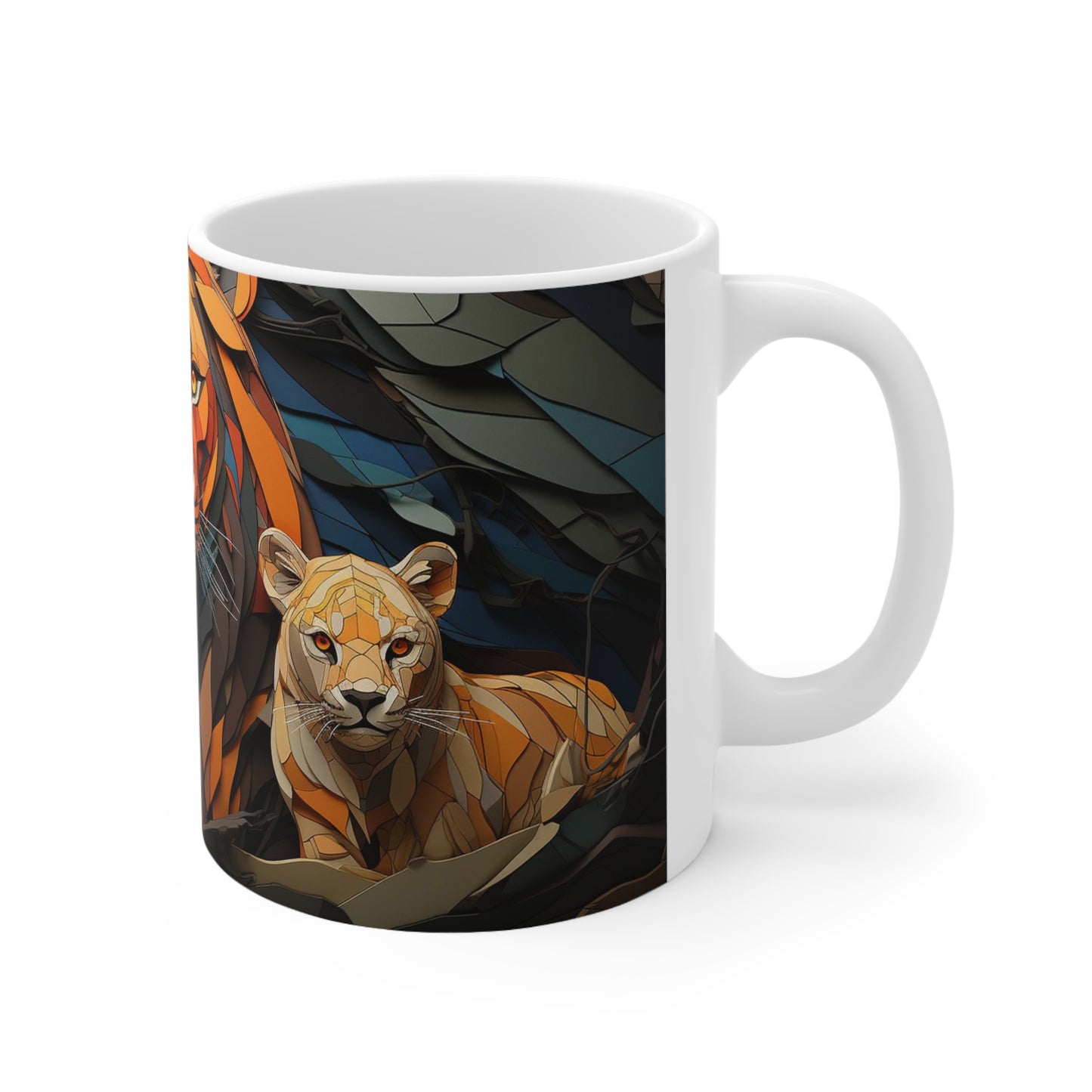 11oz African wildlife coffee mug, ceramic, perfect for nature lovers and those who appreciate wildlife art