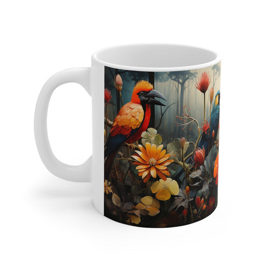 Stunning 11oz African wildlife mug, ceramic, BPA-free, and perfect for nature lovers and animal enthusiasts