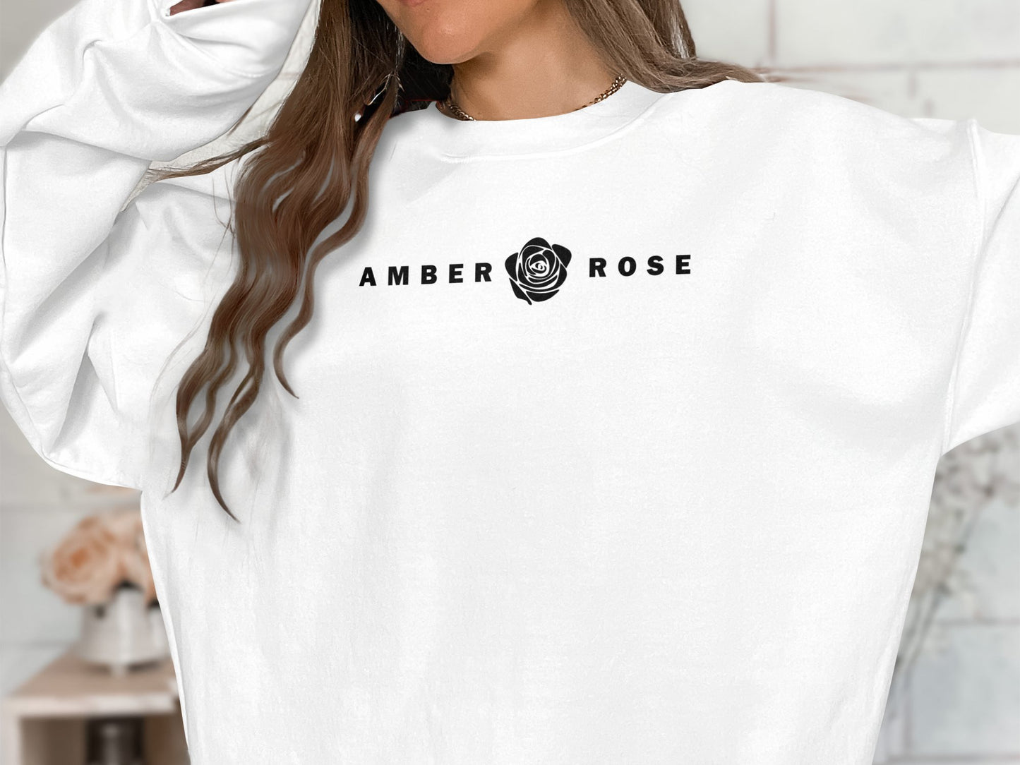 Amber Rose Sweatshirt White