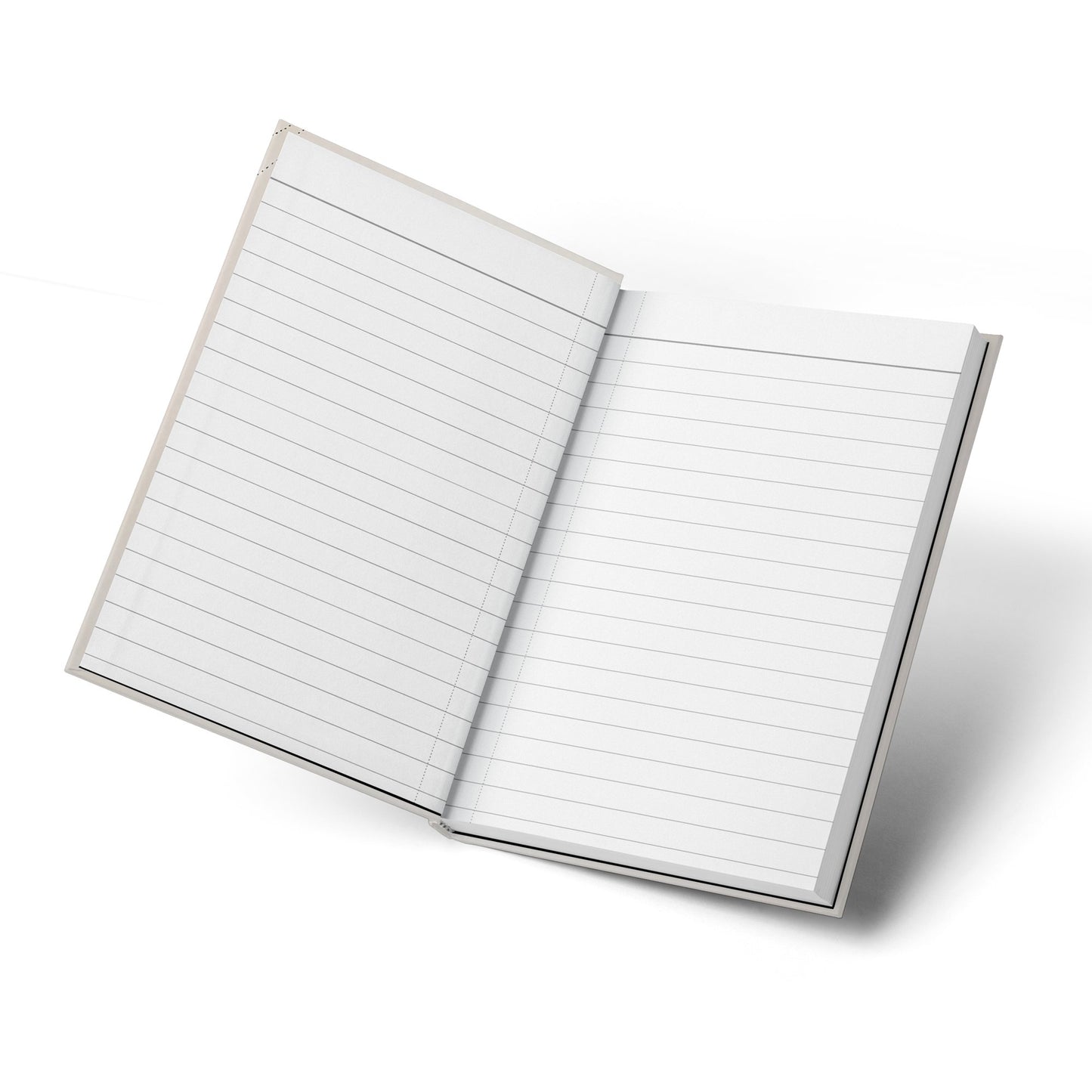 Open autumn leaves self-care journal showcasing lined pages, ideal for journaling, self-reflection, and gratitude