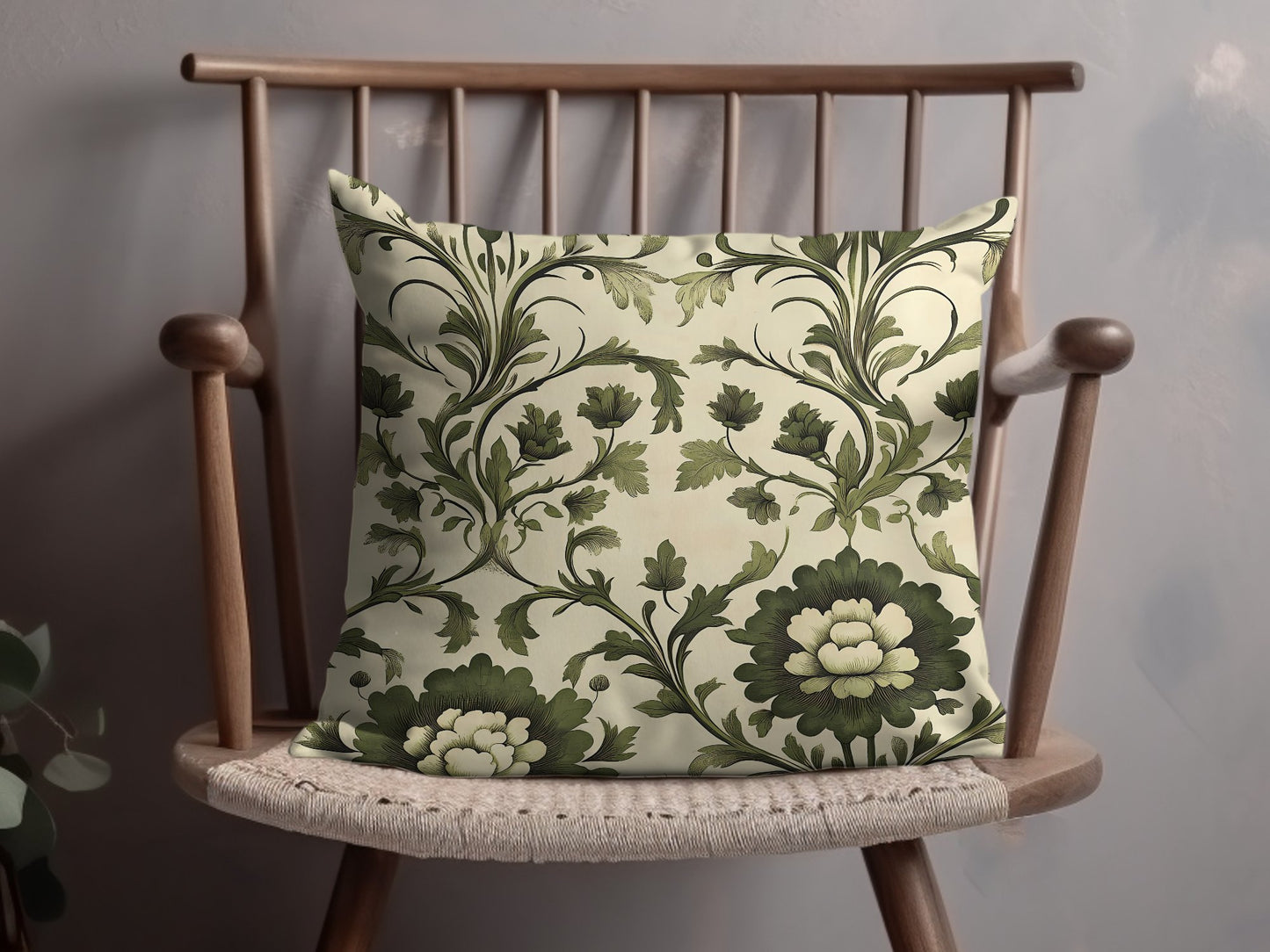 This Botanical Harmony pillow features a hidden zipper for a clean, stylish look while offering comfort.