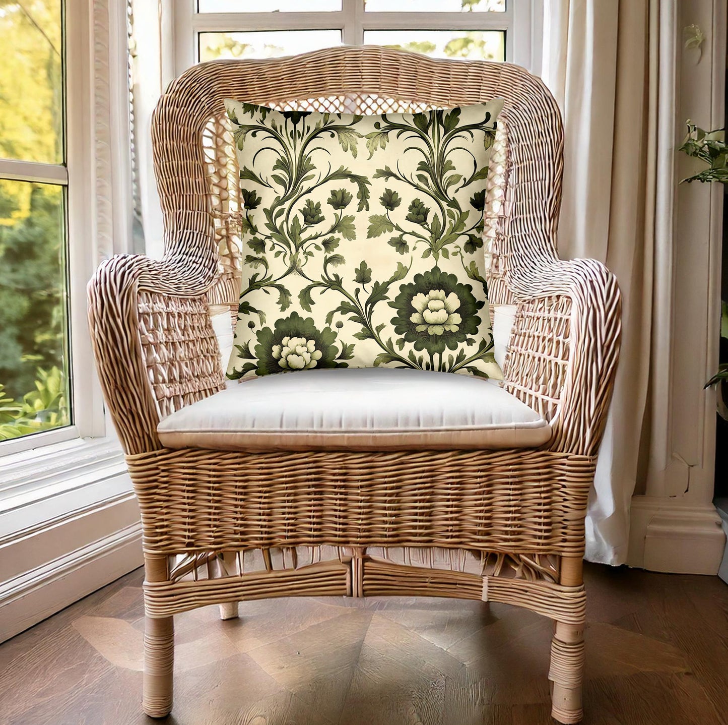 Add nature-inspired charm to any room with the Botanical Harmony cushion, designed for both beauty and function.