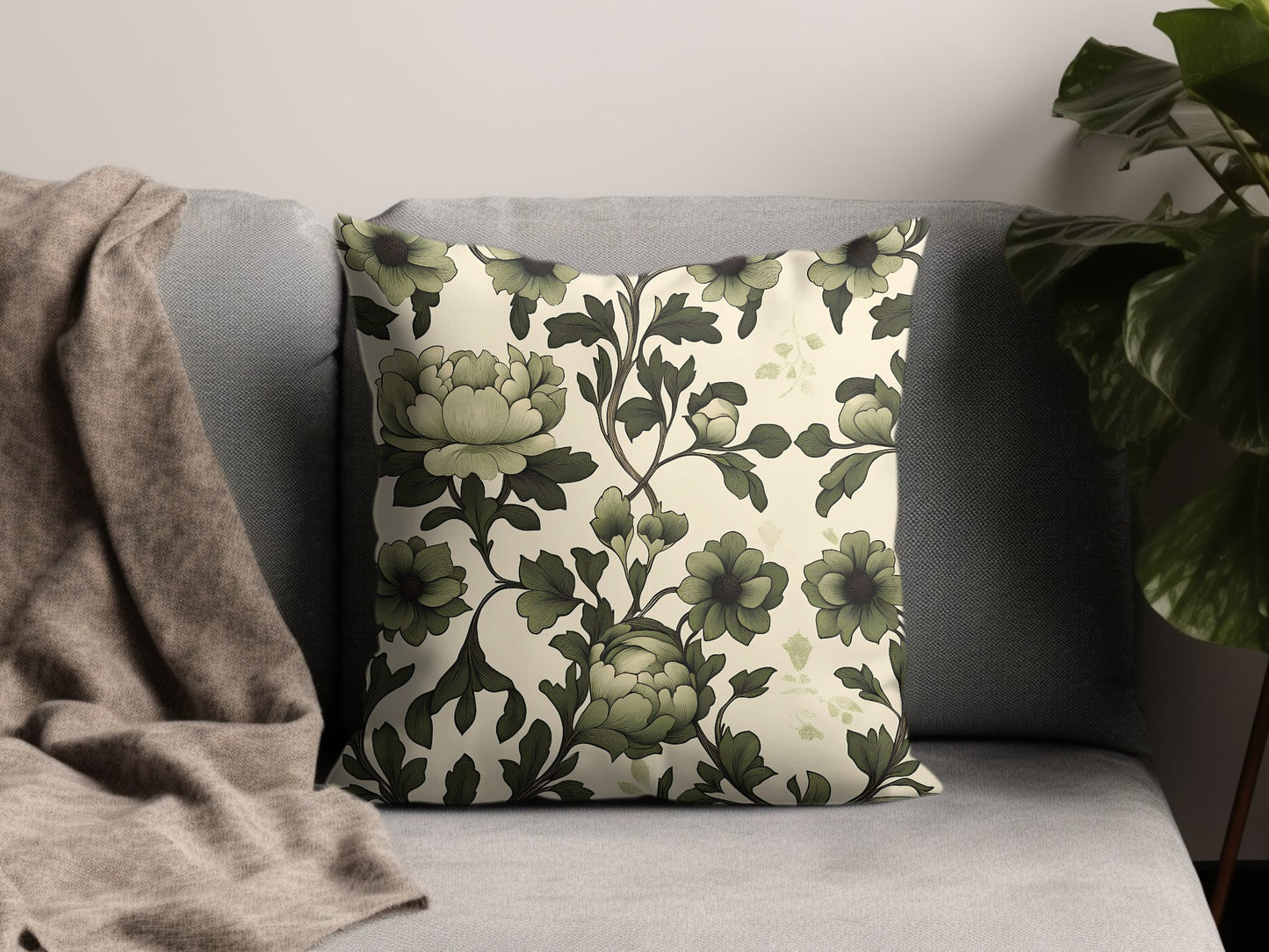 Enhance your décor with the Botanical Harmony cushion, featuring elegant floral prints on soft, durable fabric.