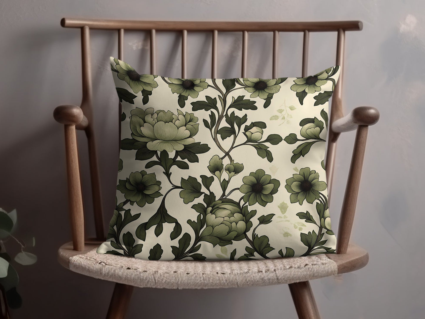 Enjoy comfort and style with the Botanical Harmony cushion, complete with a hidden zipper and vibrant floral design.