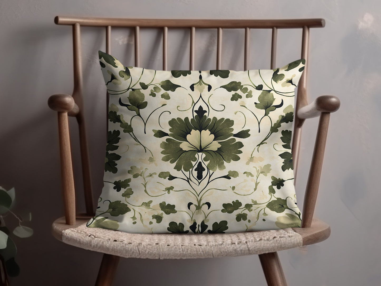 This nature-inspired Botanical Harmony pillow enhances your living area with its soft fabric, zipper, & eye-catching design.