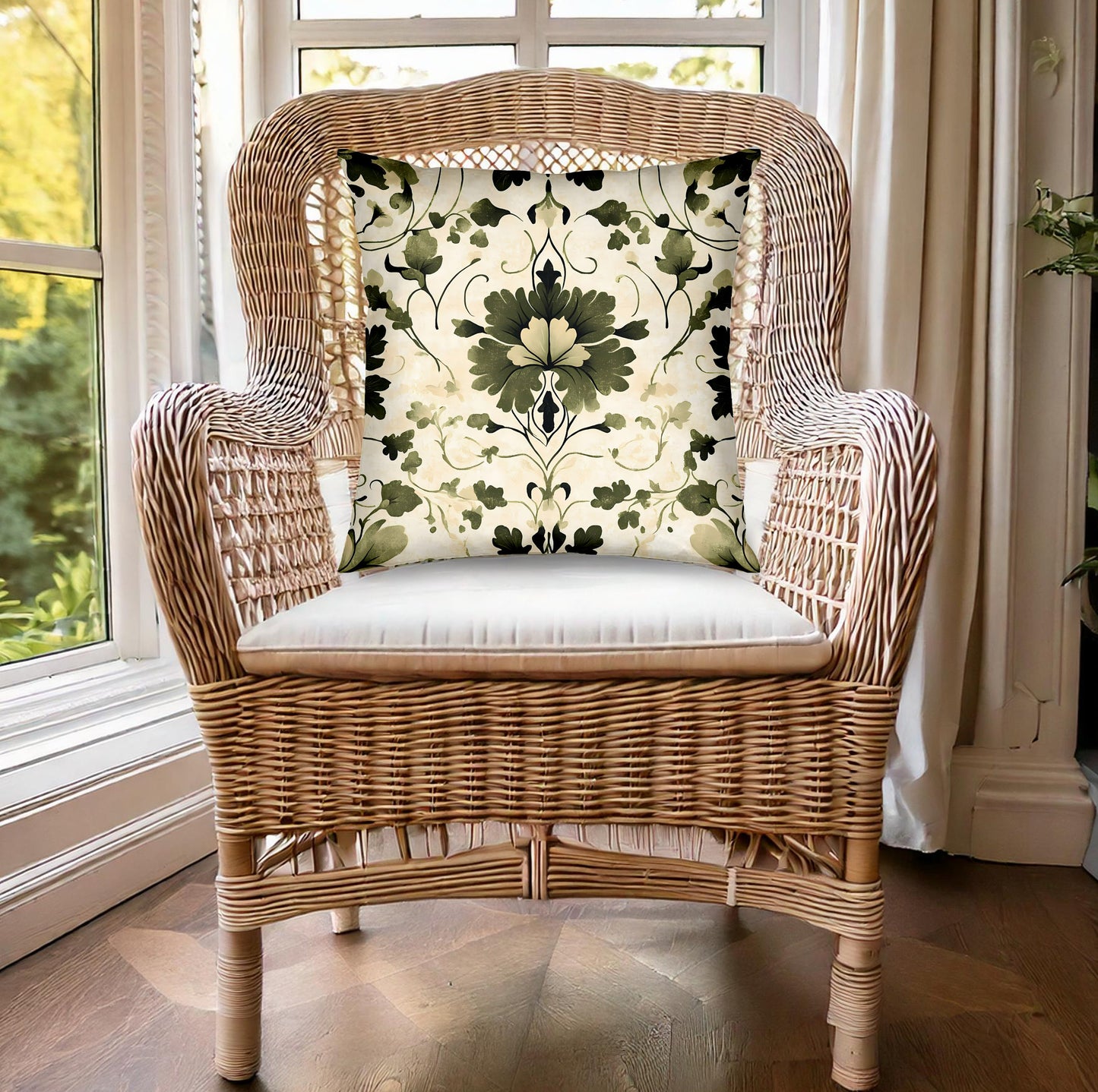 Embrace natural beauty with the Botanical Harmony cushion, ideal for adding a serene vibe to any home or office space.