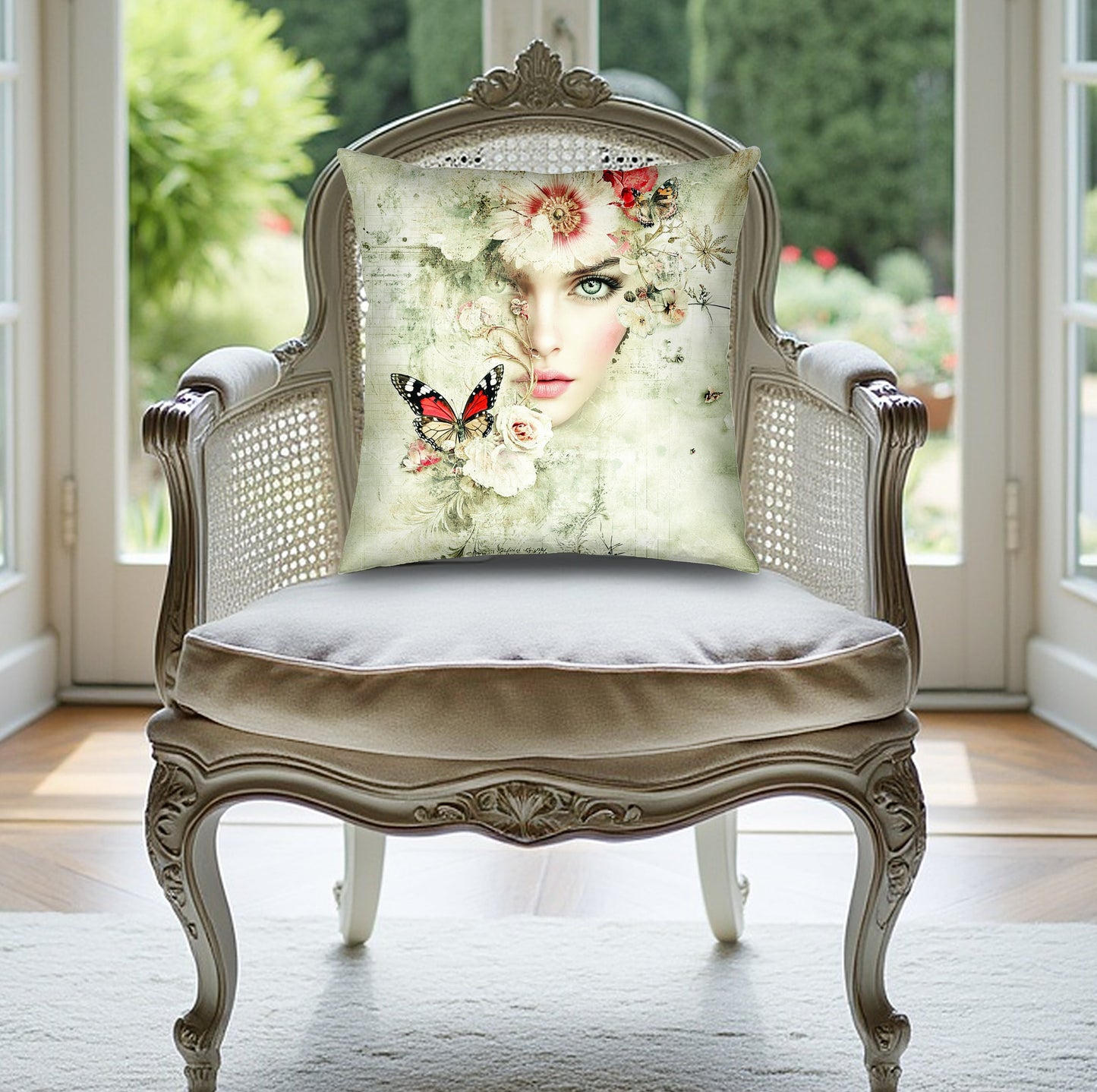 Relax with the Butterfly Dream cushion, boasting vivid colour prints and premium poly-poplin construction.