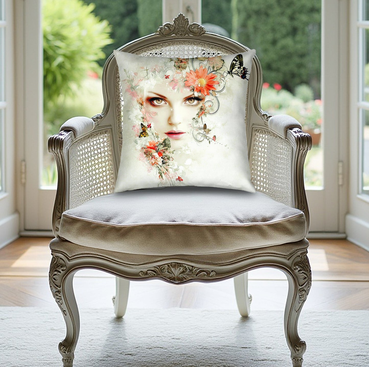 Elevate your sofa with the Butterfly Dream cushion Edition 4, a perfect match for nature-themed or cozy interior spaces.