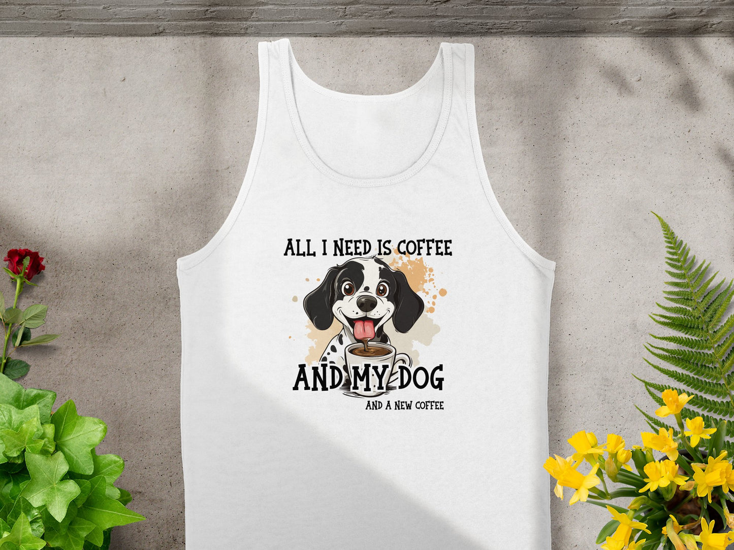Coffee And My Dog Tank White