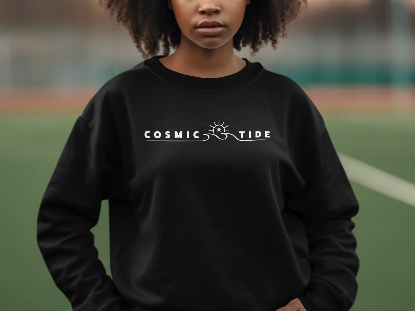 Cosmic Tide Sweatshirt Black