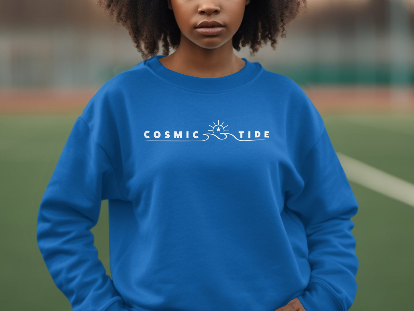Cosmic Tide Sweatshirt Blue