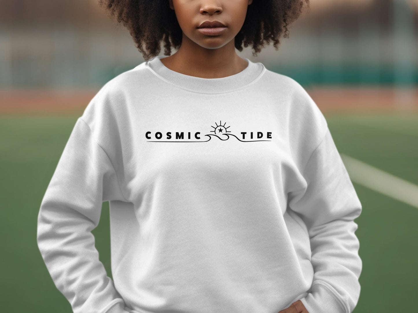 Cosmic Tide Sweatshirt White