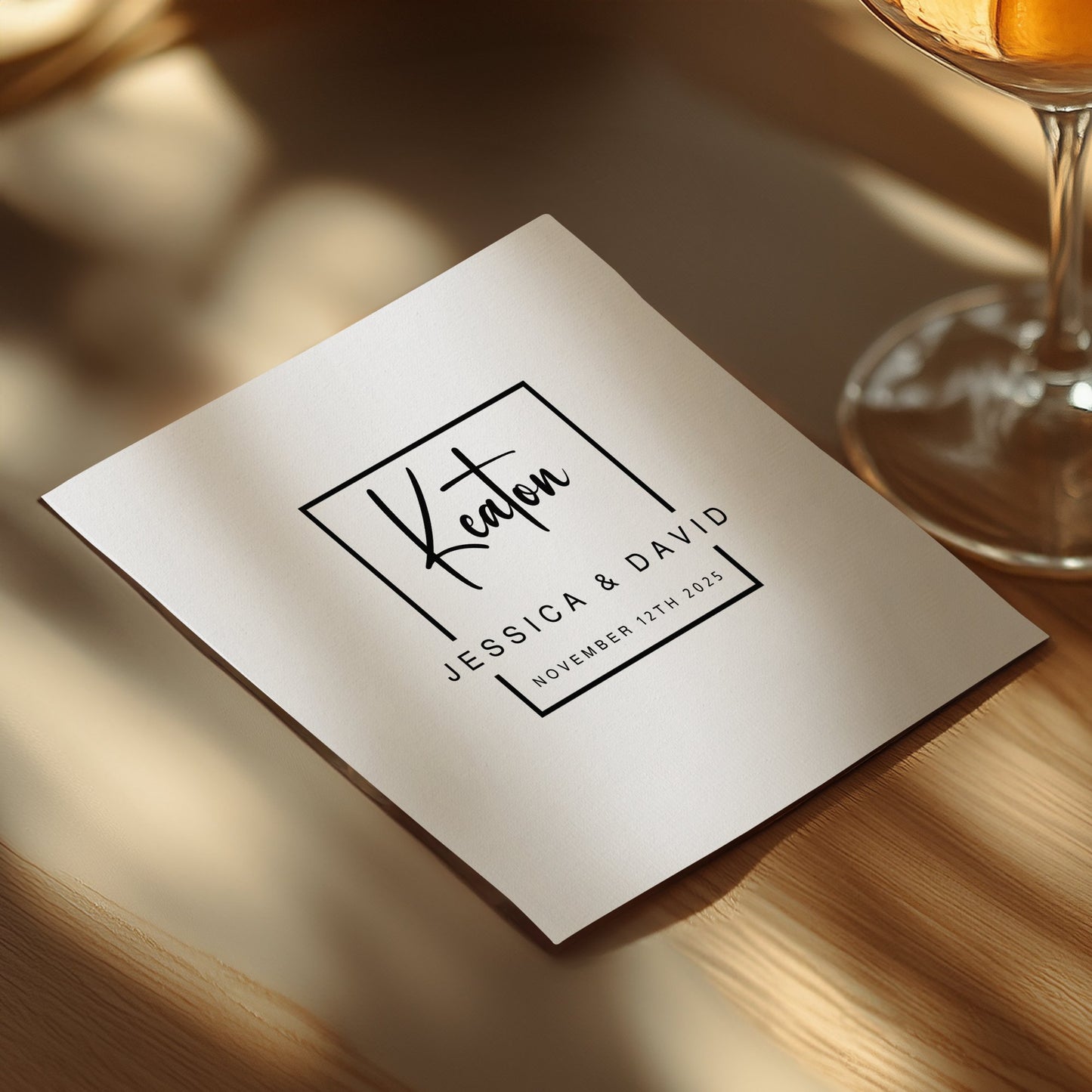 Elegant Custom Wedding Napkins Image 3
