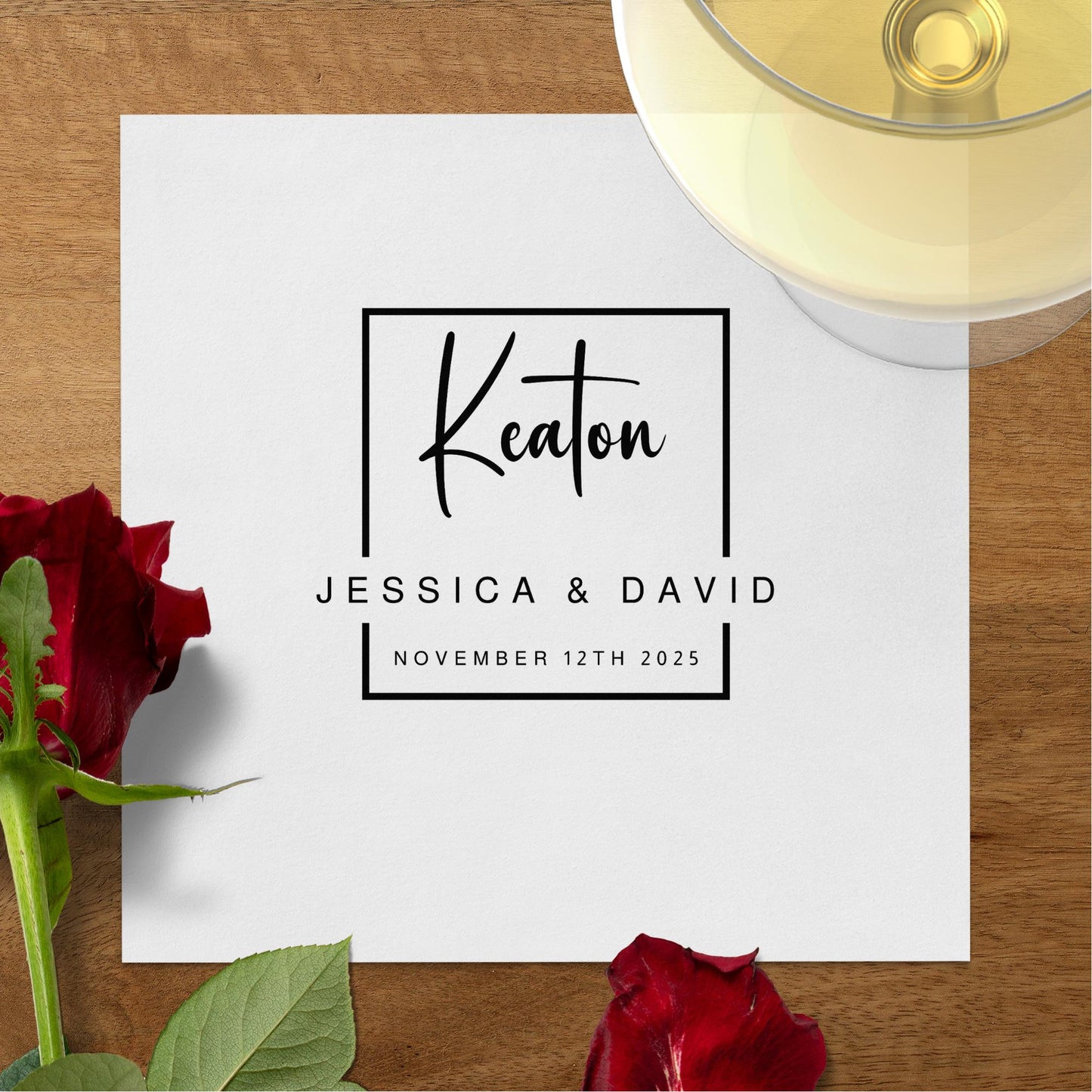 Elegant Custom Wedding Napkins Image 5