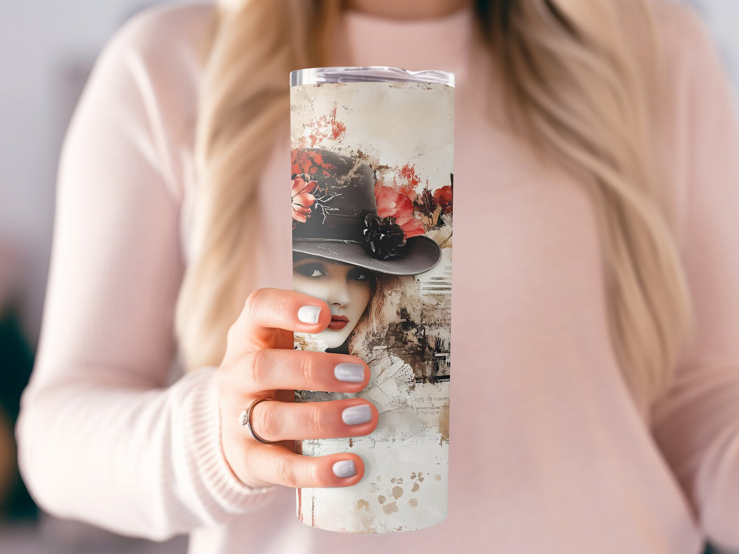 Elegant Lady Custom Tumbler Image 3