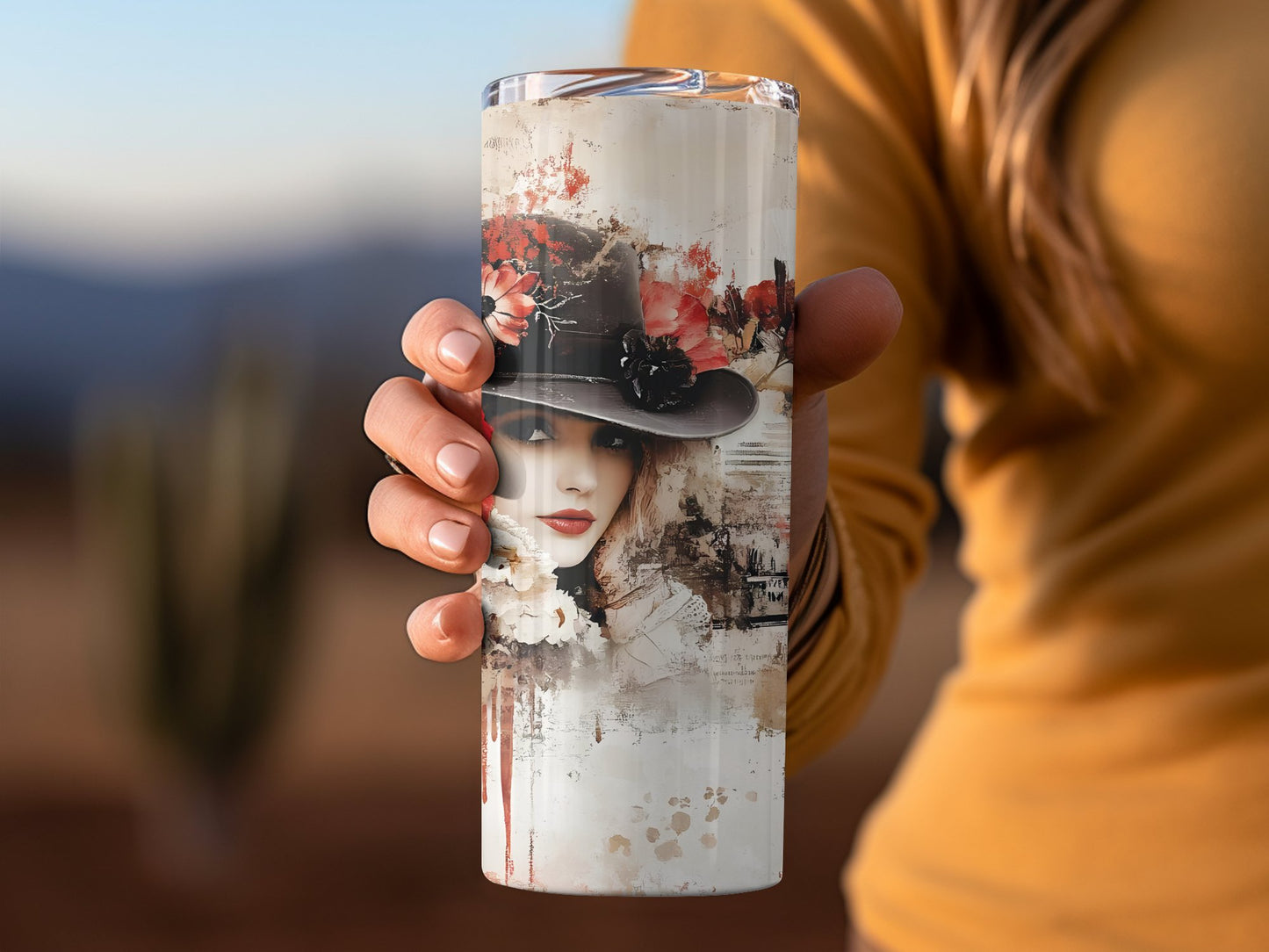Elegant Lady Custom Tumbler Image 4