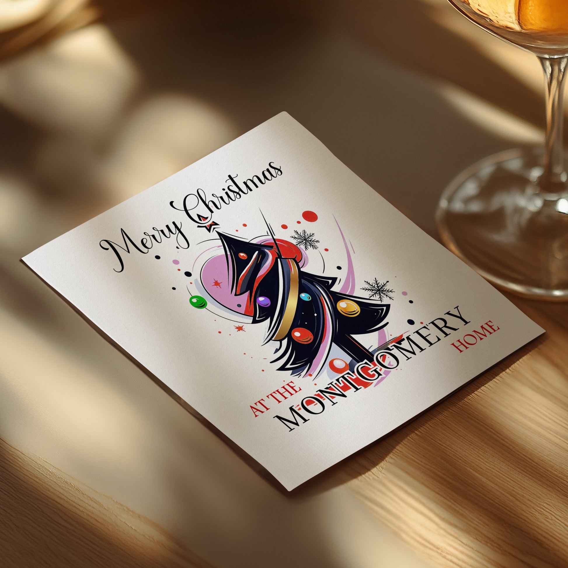 3-ply tissue Christmas napkins, ideal for sipping drinks and enjoying holiday meals.