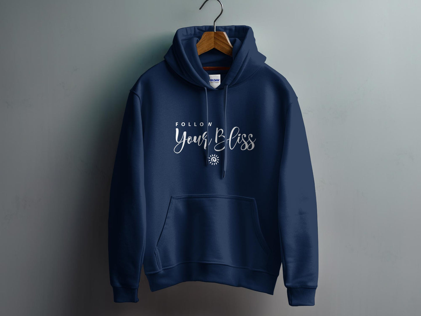 Follow Your Bliss Hoodie Navy