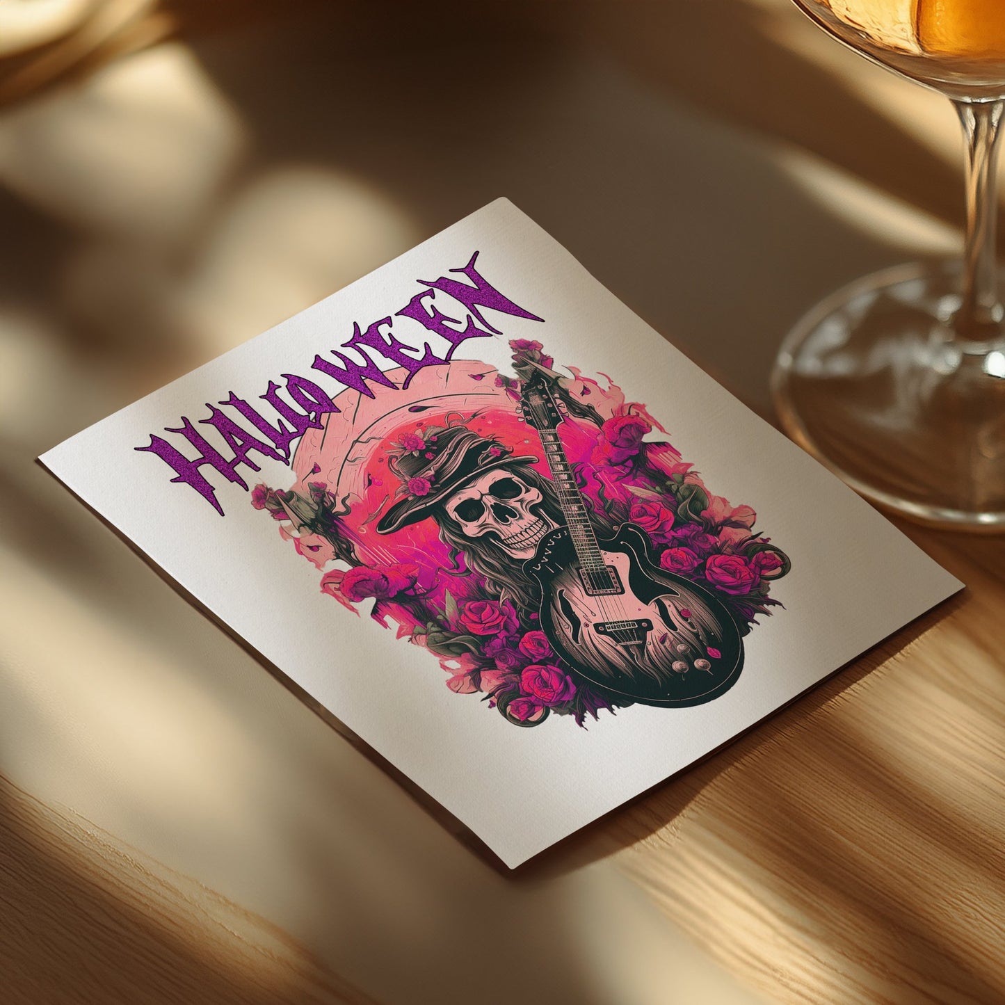 Halloween napkins with a rock n roll twist, ideal for serving drinks and snacks at your themed party.