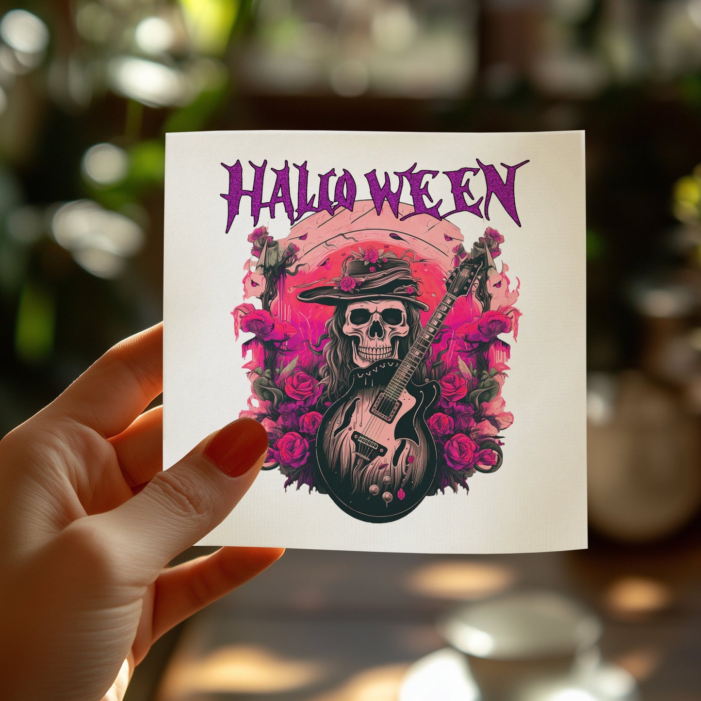 Rock n roll Halloween napkins, a must-have for those celebrating spooky season with music and style.