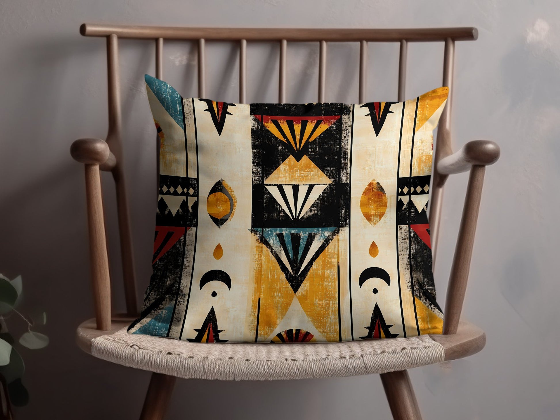 Brighten any space with Mystic Nomad Edition 1 throw pillow, designed with durable fabric and vibrant patterns.