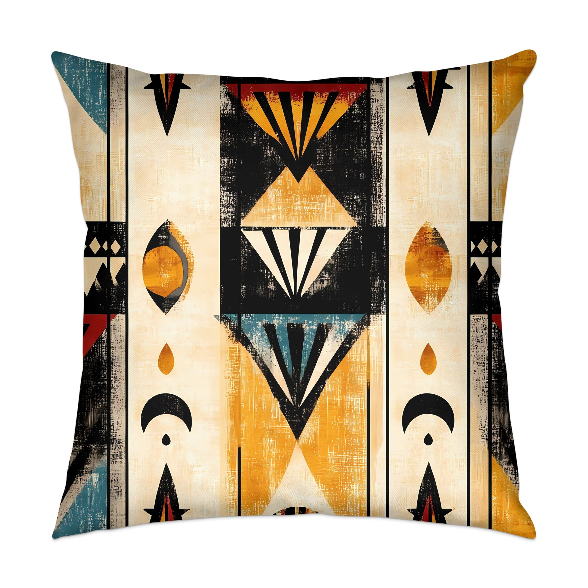 Mystic Nomad Edition 1 throw pillow crafted with soft poly-poplin fabric, perfect for couches and cozy chairs.