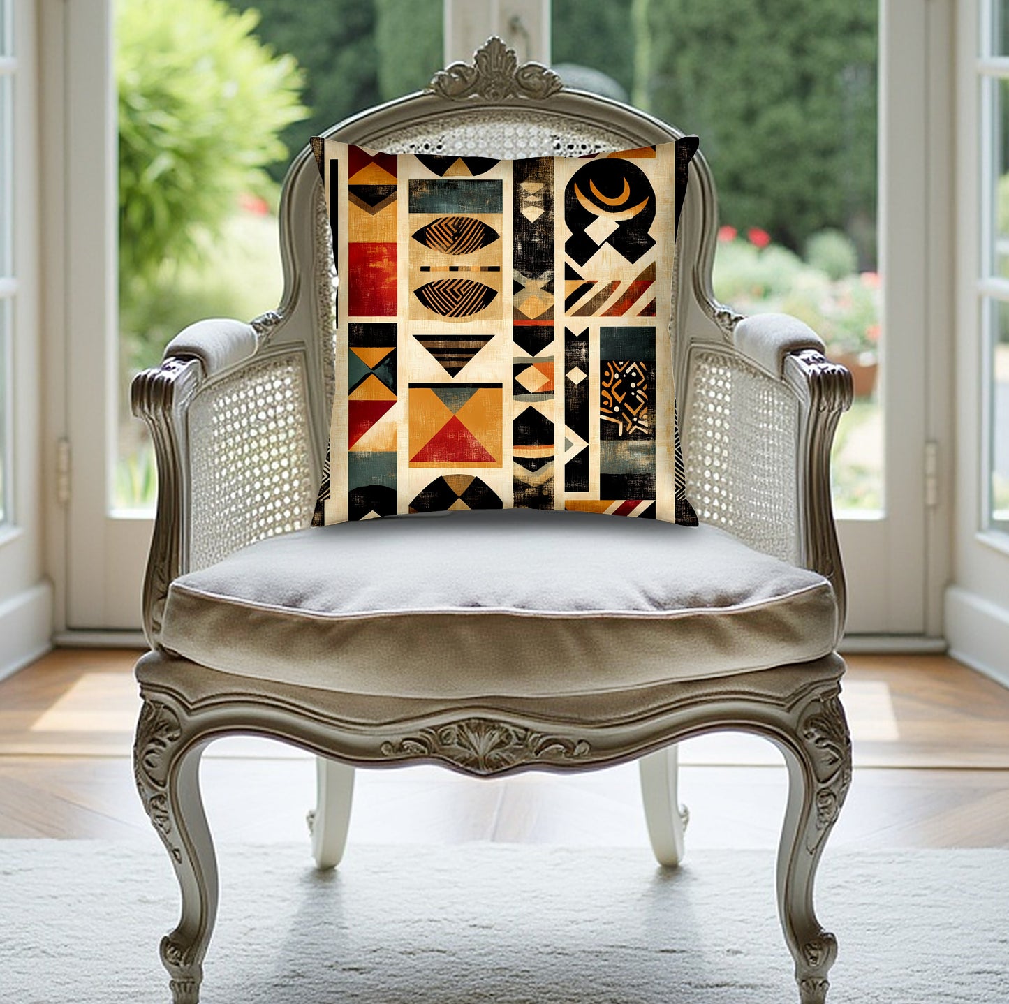 Add boho charm to any space with Mystic Nomad Edition 2 pillow, featuring hidden zipper and comfy fill.