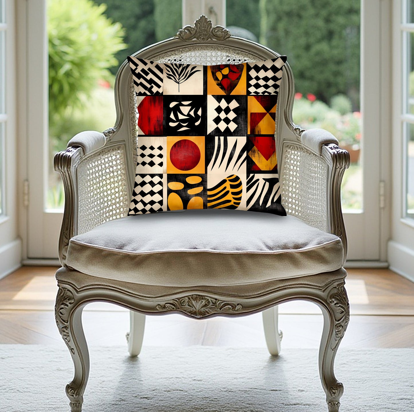 Brighten a room with Mystic Nomad Edition 3 pillow, crafted from durable fabric and featuring a soft insert.