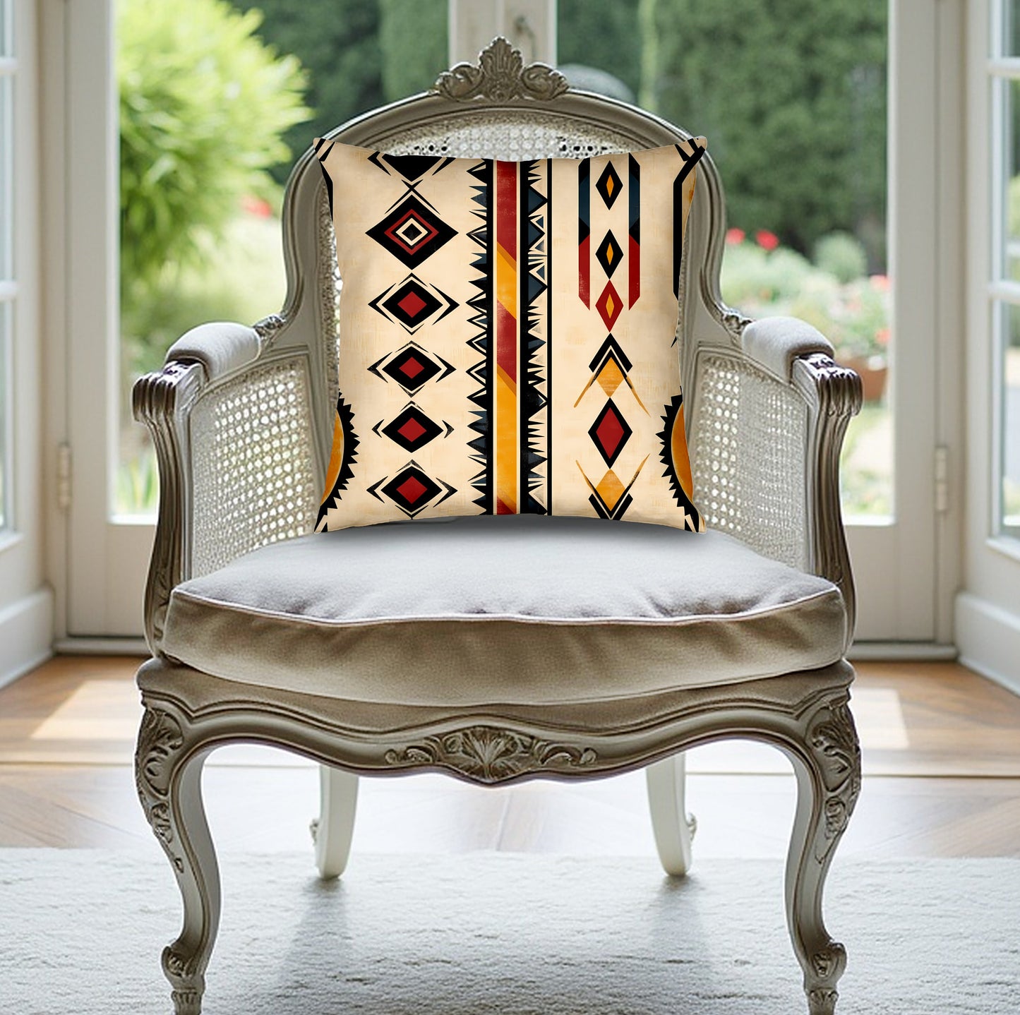 Refresh any room with the Mystic Nomad Edition 6 throw pillow featuring durable fabric and a soft cozy insert.