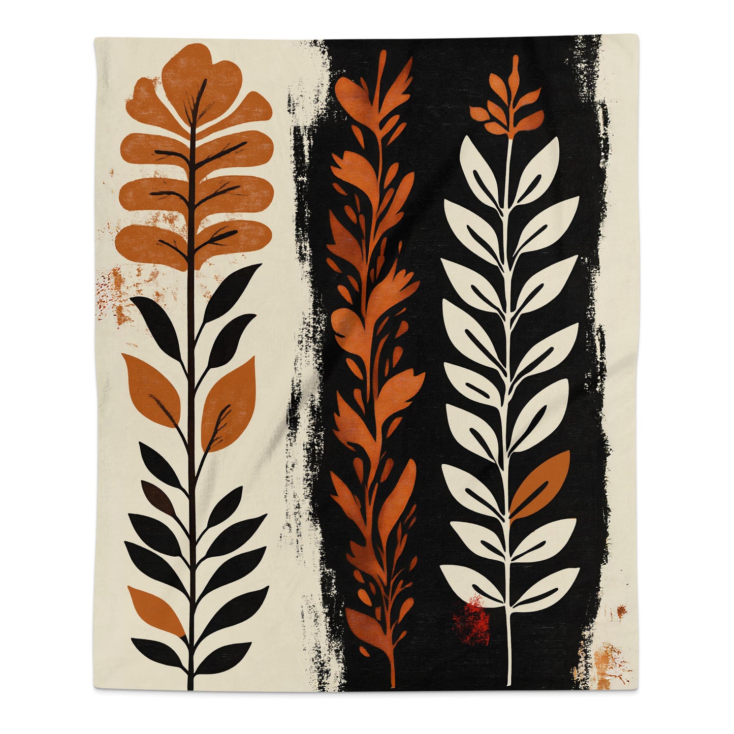 Nomadic Essence Arctic Fleece Blanket in polyester fleece, showcasing single-side design with a cozy, modern look.