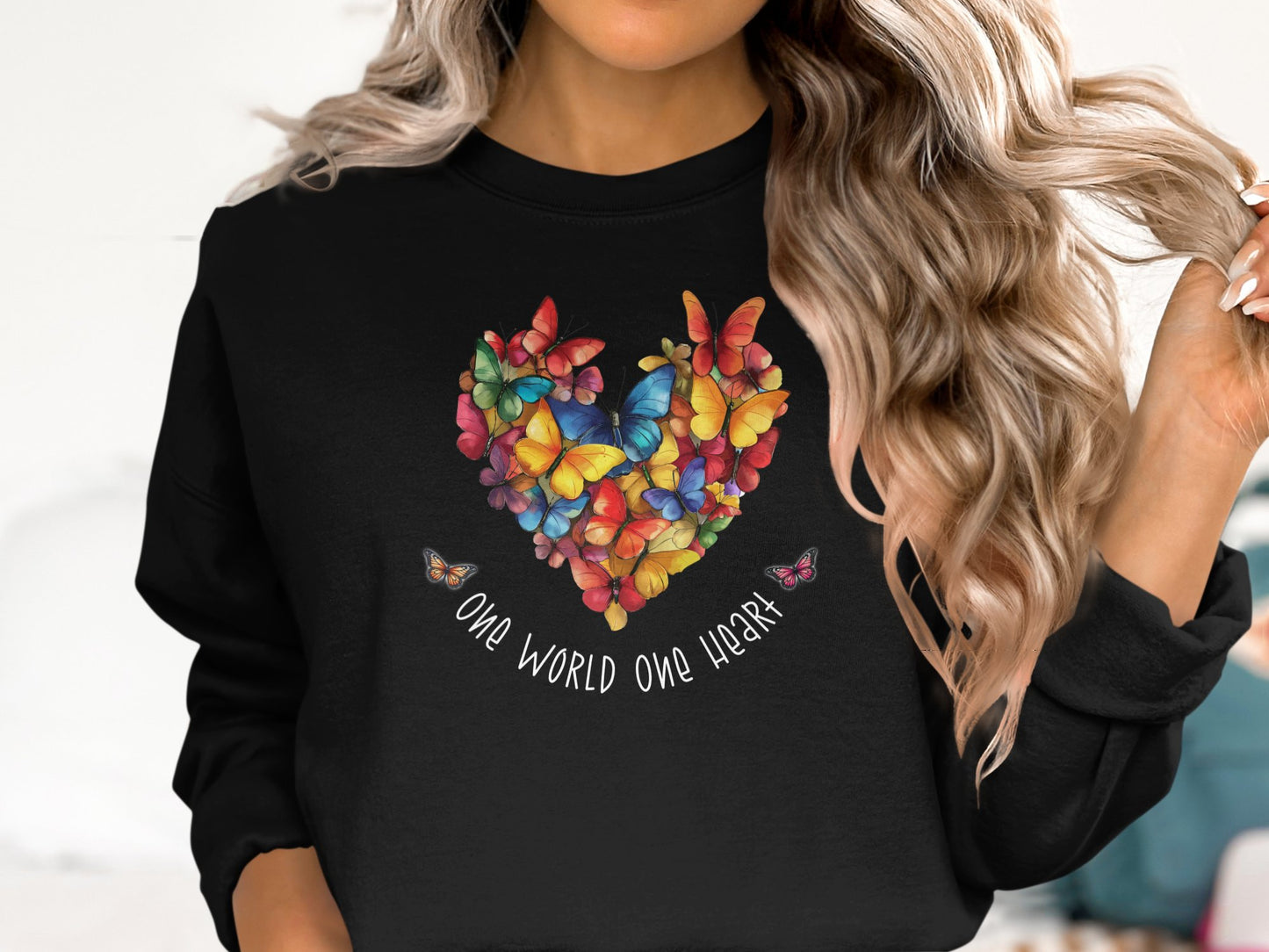 One World One Heart Sweatshirt Black
