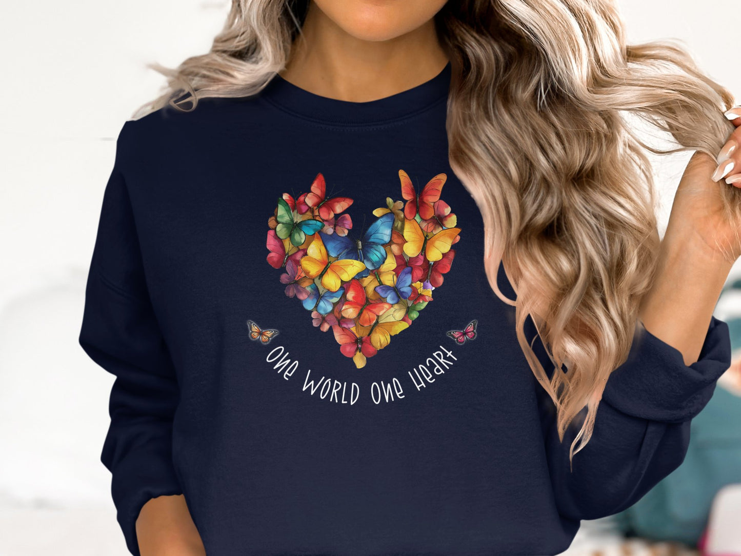 One World One Heart Sweatshirt Navy