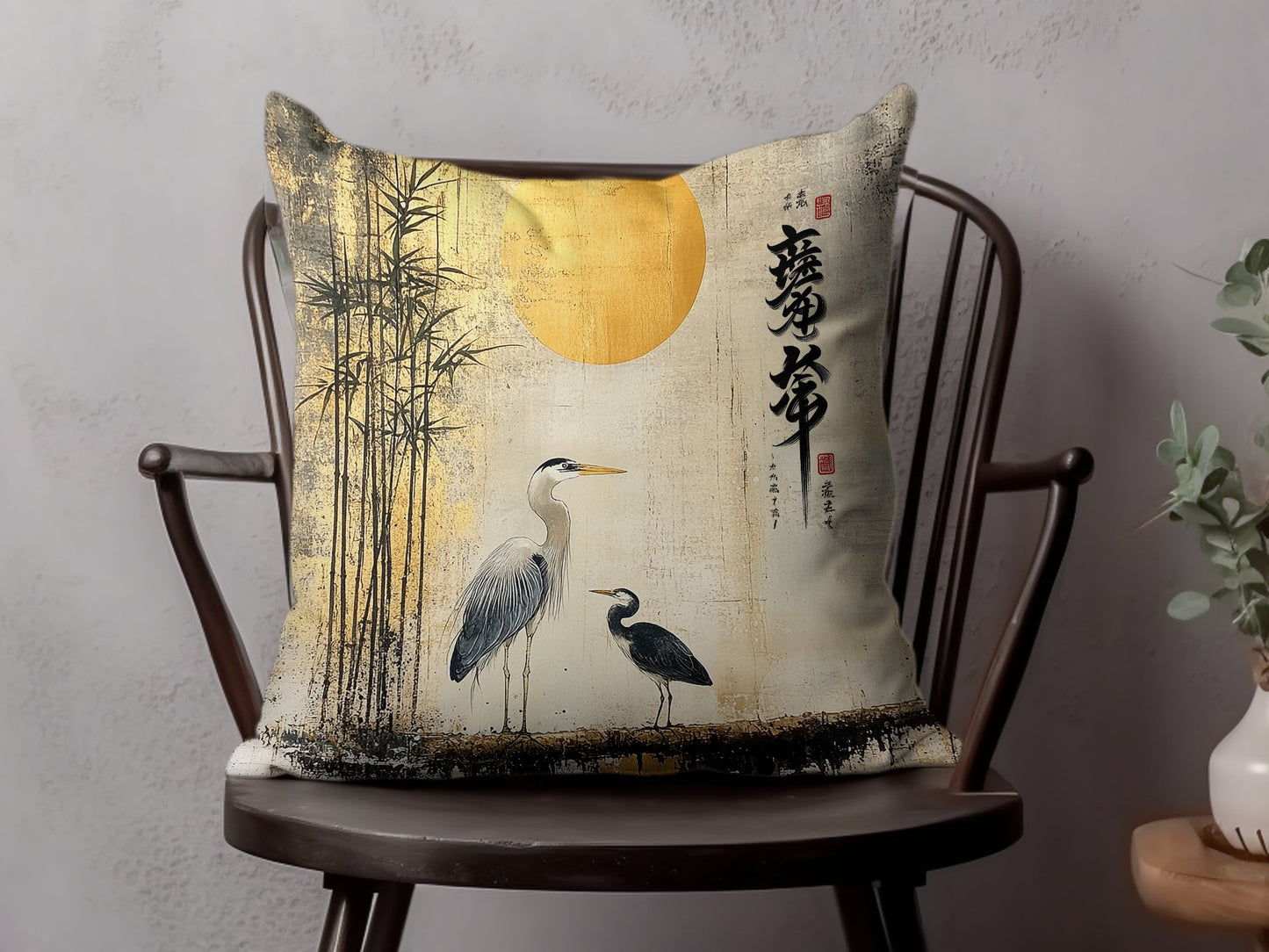 Add style and comfort with the Oriental Elegance throw pillow, crafted from poly-poplin fabric & ideal for any modern space.