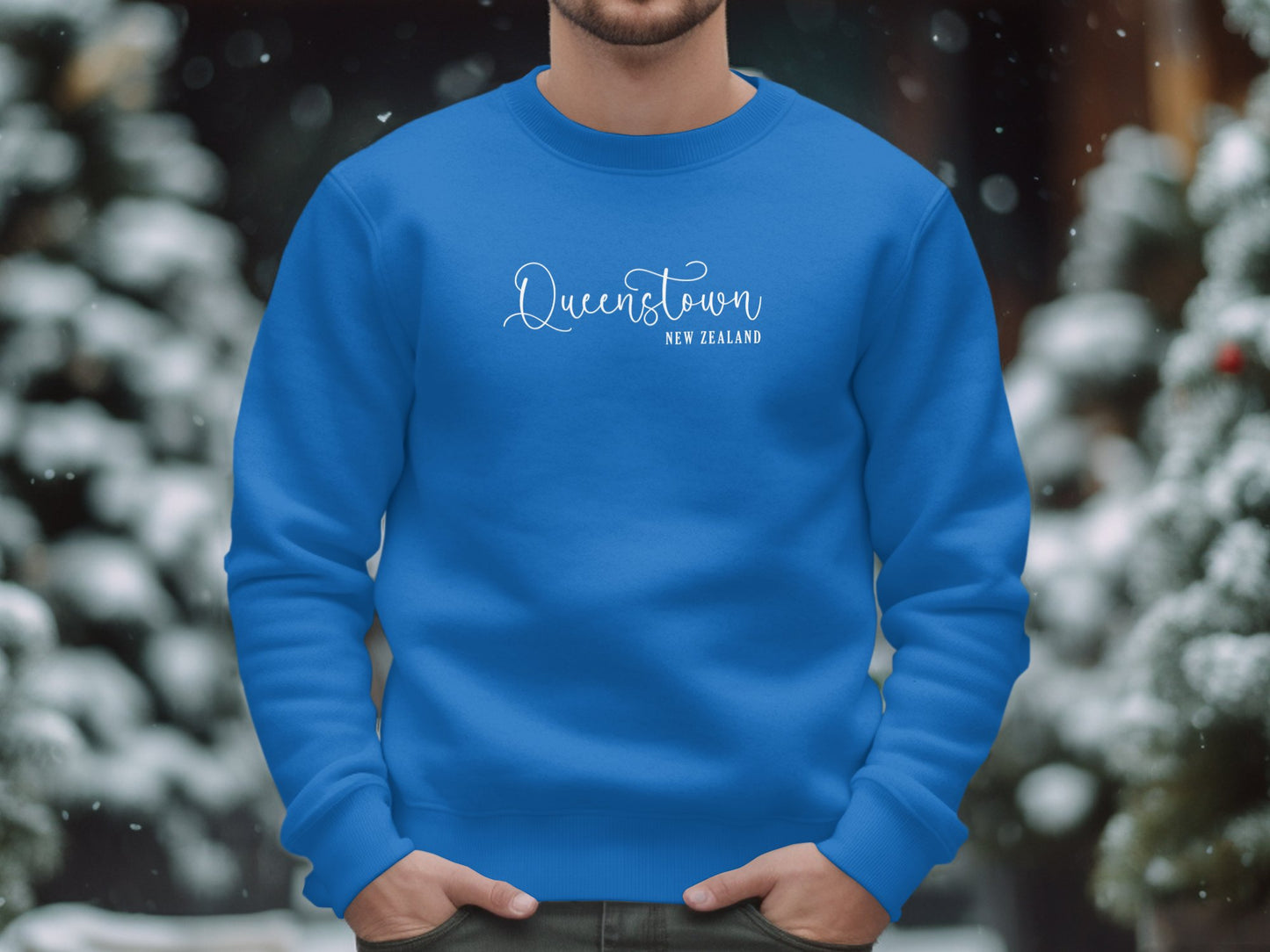 Queenstown New Zealand Sweatshirt Blue