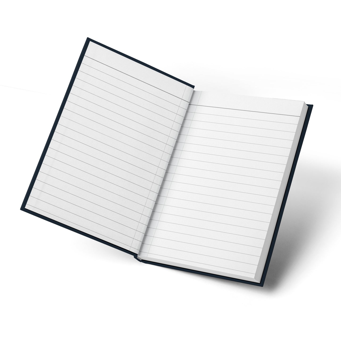 Smiling Sun Journal open to lined pages beneath a cover with celestial sun face and star motifs.