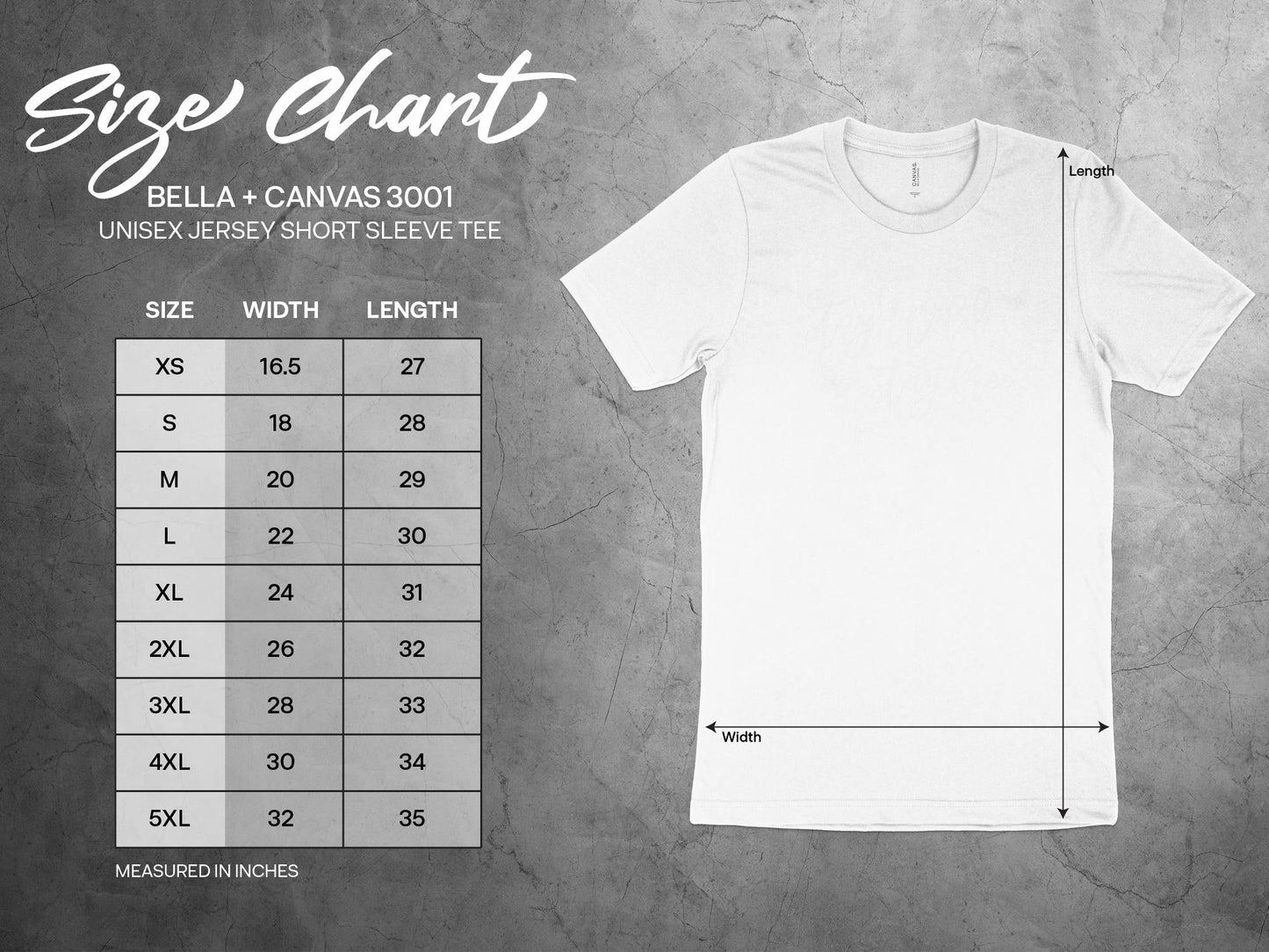 Stay Wild Stay Free Butterfly T-shirt size chart, available in sizes S to 3XL, for the perfect fit.