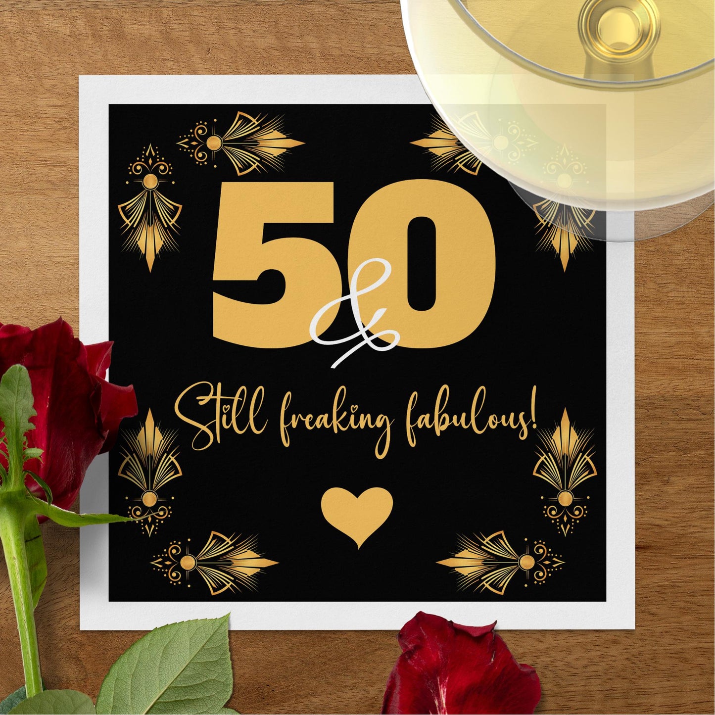 Customizable Still Fabulous birthday napkins & serviettes, crafted to make your day extra special.