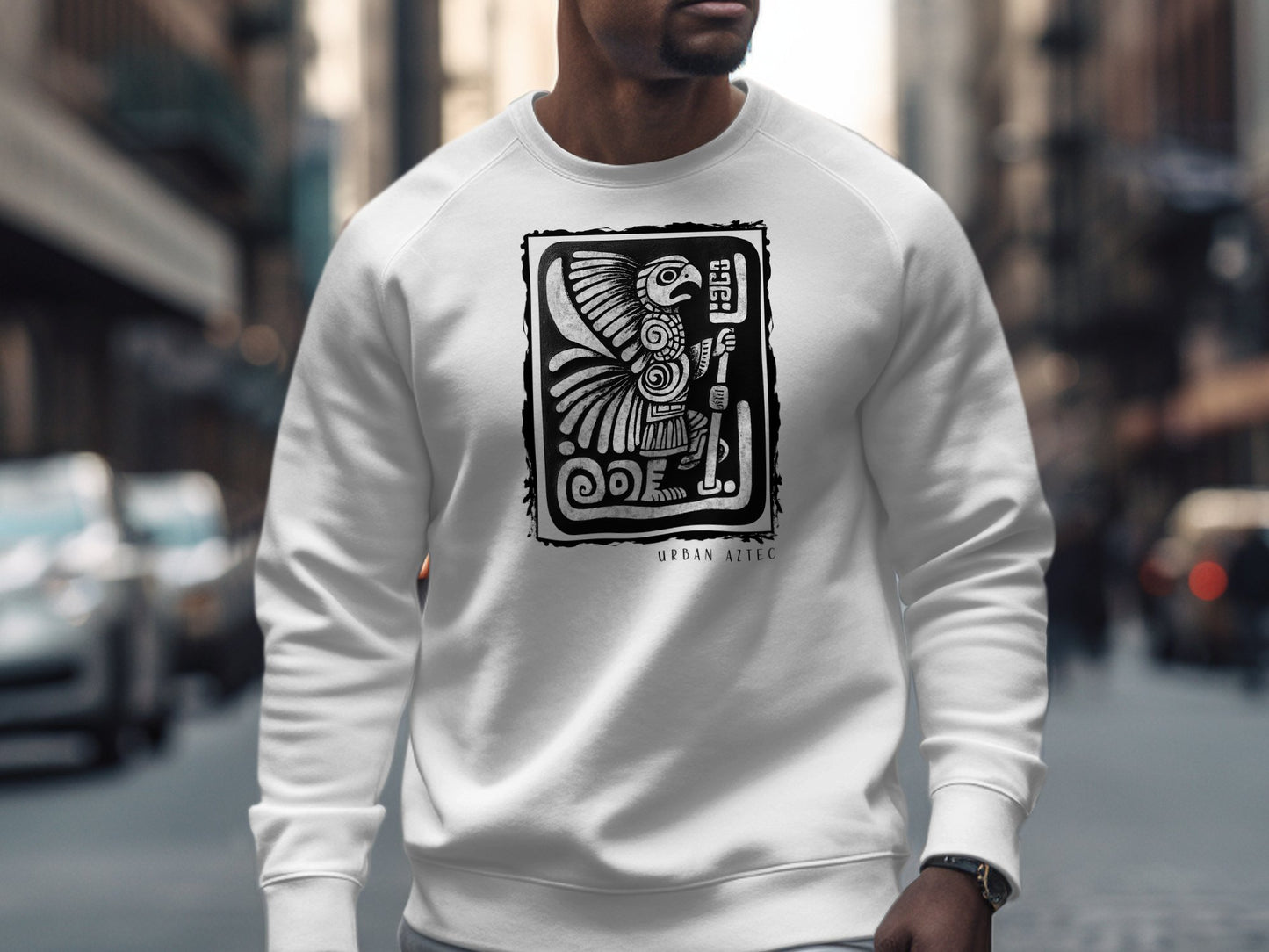 Urban Aztec Sweatshirt Edition 1 White