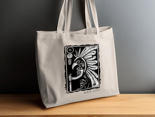 Urban Aztec Edition 2 cotton tote with geometric tribal design and large interior for everyday use.