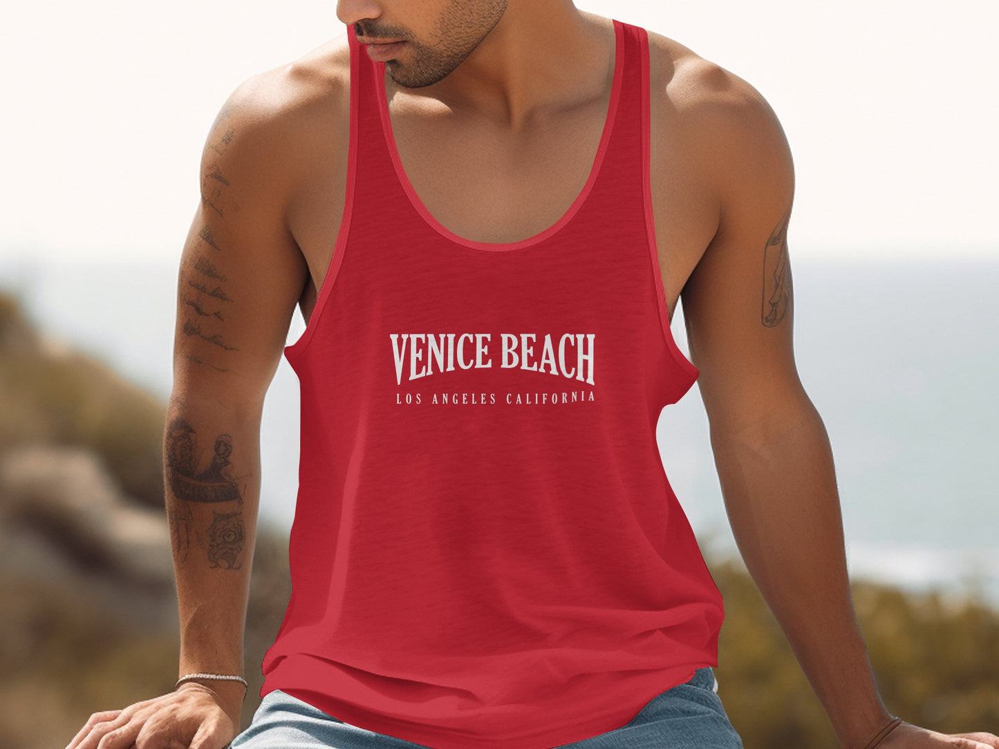 Venice Beach Tank Top Red