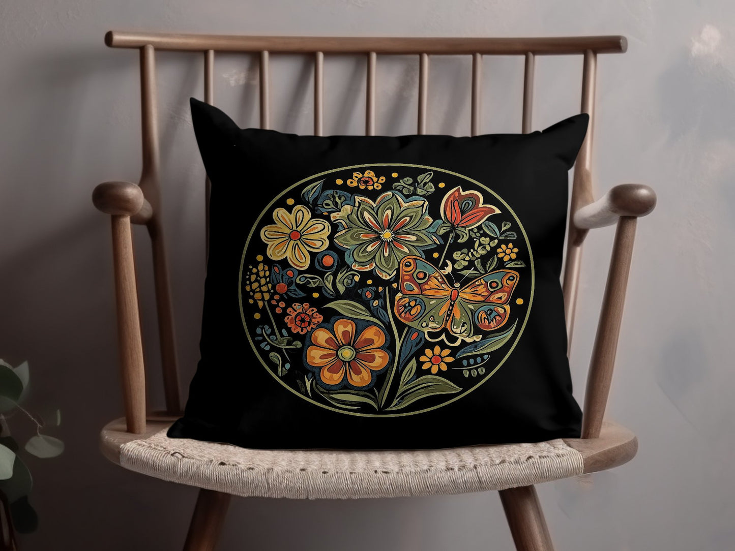 Refresh your home décor with the Vibrant Floral throw pillow, crafted for cozy seating with durable cushion insert.