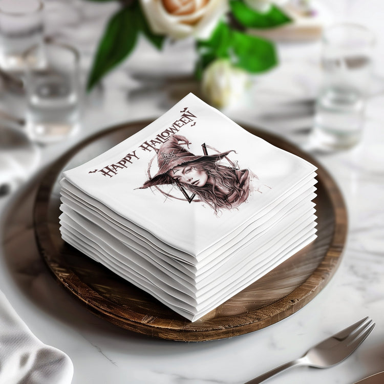 Chic luncheon and cocktail napkins and serviettes collection, perfect for adding sophistication to any table setting or event