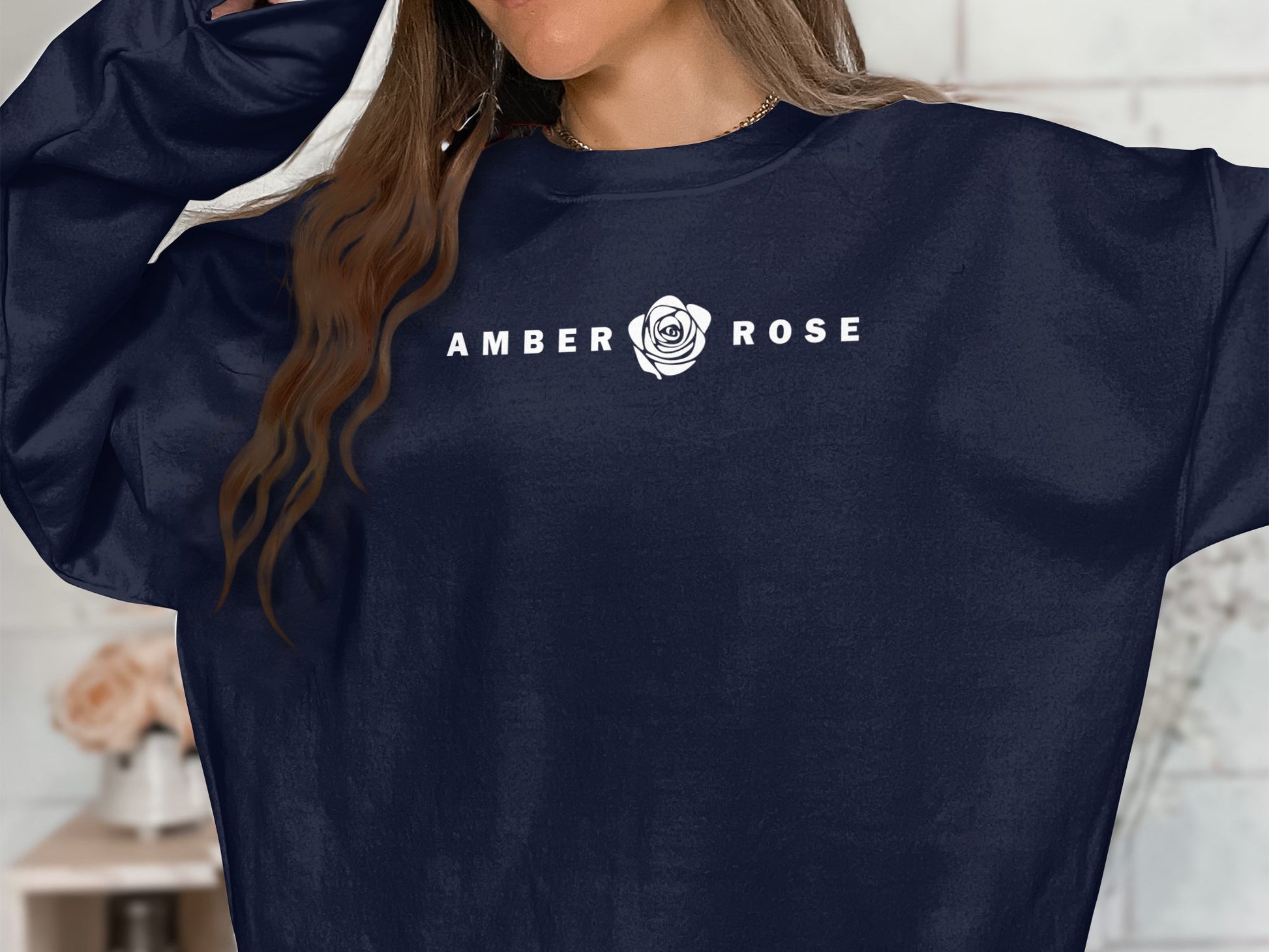 Amber Rose Sweatshirt Navy