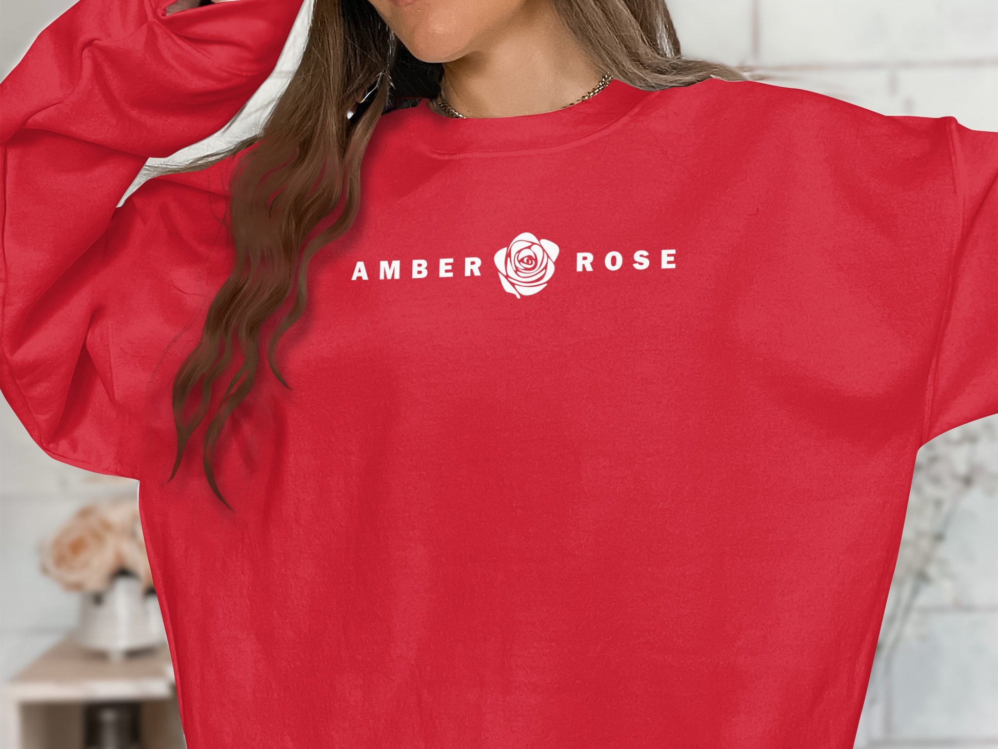 Amber Rose Sweatshirt Red