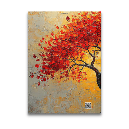 Autumn Tree Journal back cover featuring a coordinating autumn-inspired design in warm seasonal tones.