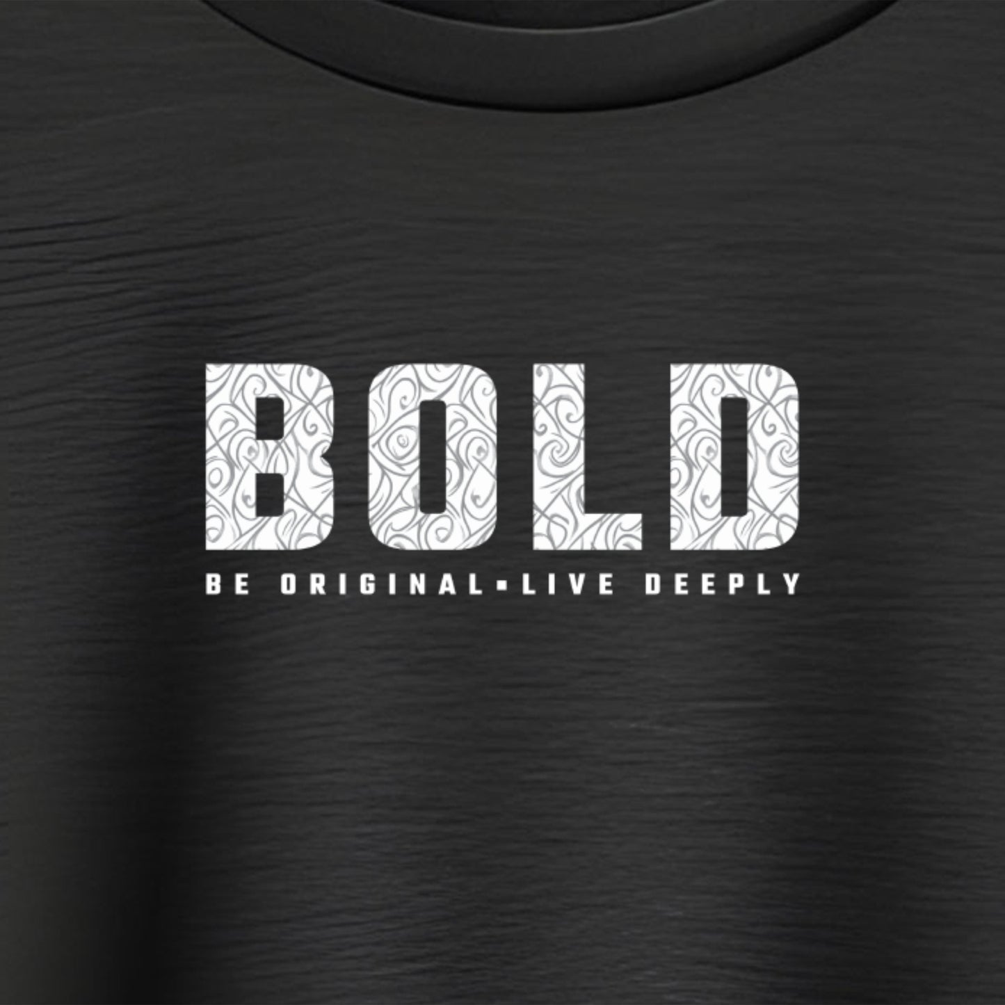 BOLD T-Shirt Logo Close Up