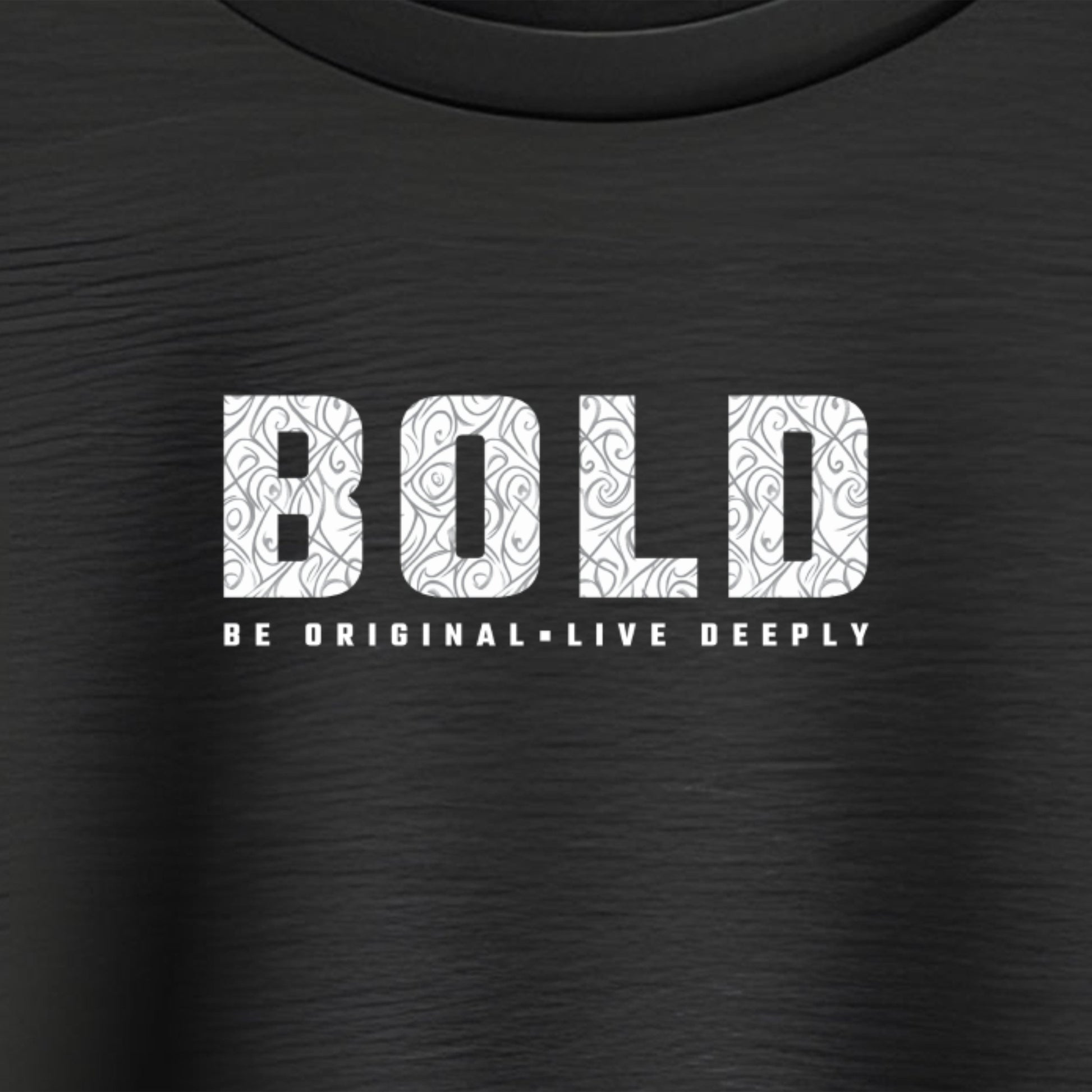 BOLD T-Shirt Logo Close Up