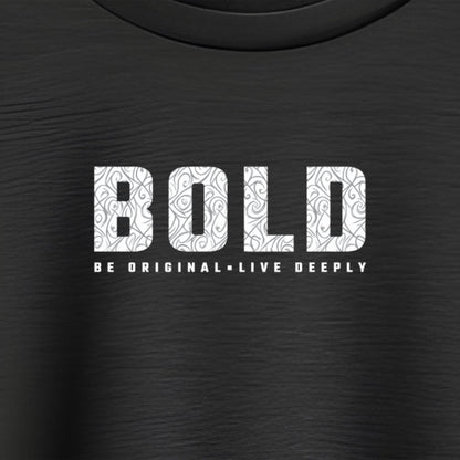 BOLD T-Shirt Logo Close Up