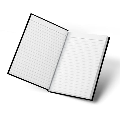 Open Cute Cat Journal displaying lined pages for journaling, planning, note-taking and creative writing.